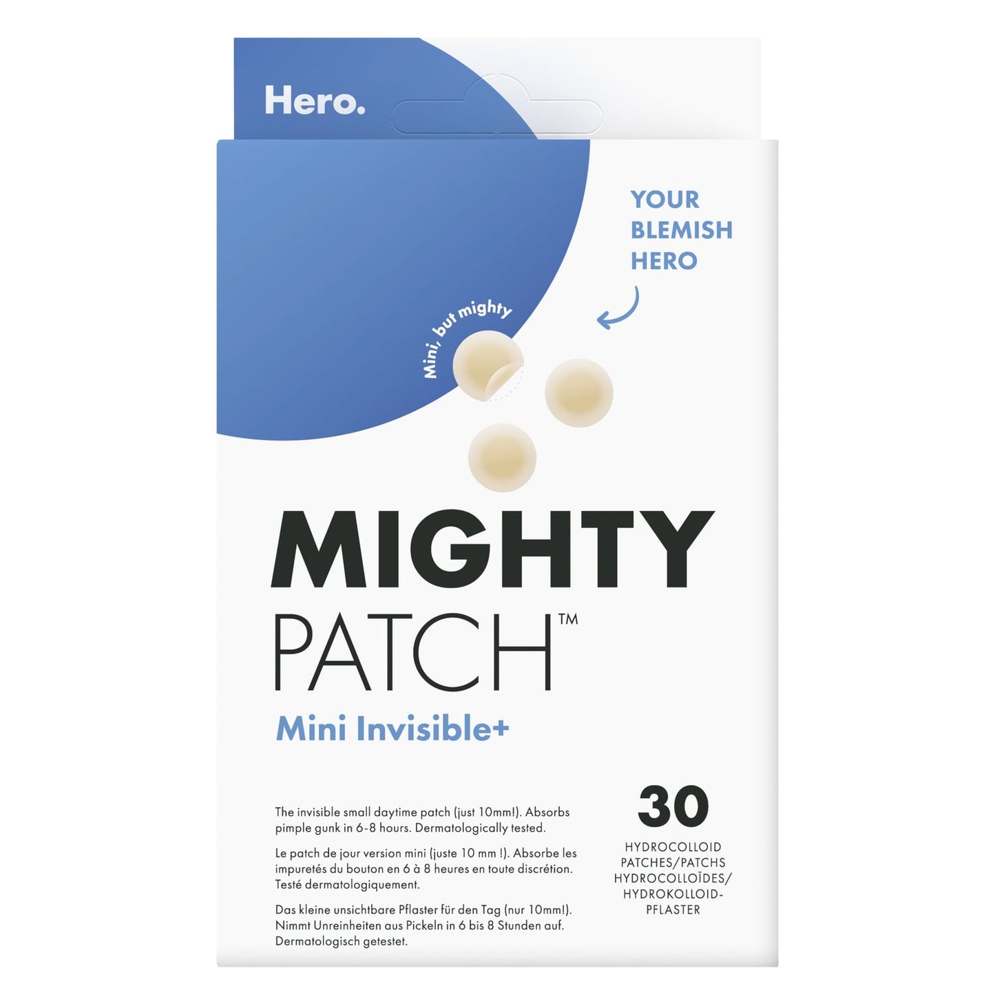 Patchs Mini Invisible Hydrocolloïde pour Boutons HERO 