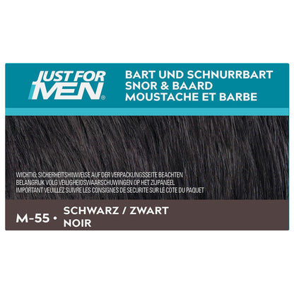 Coloration Moustache et Barbe Homme Noir Real Black M-55 JUST FOR MEN