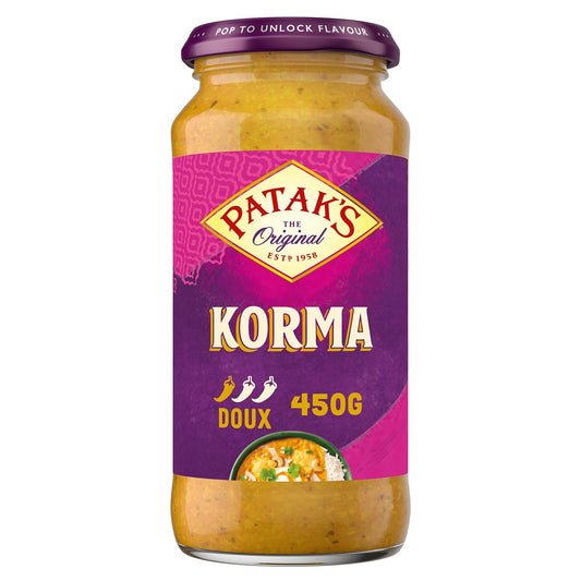 Sauce Curry Korma PATAK'S le pot de 450g