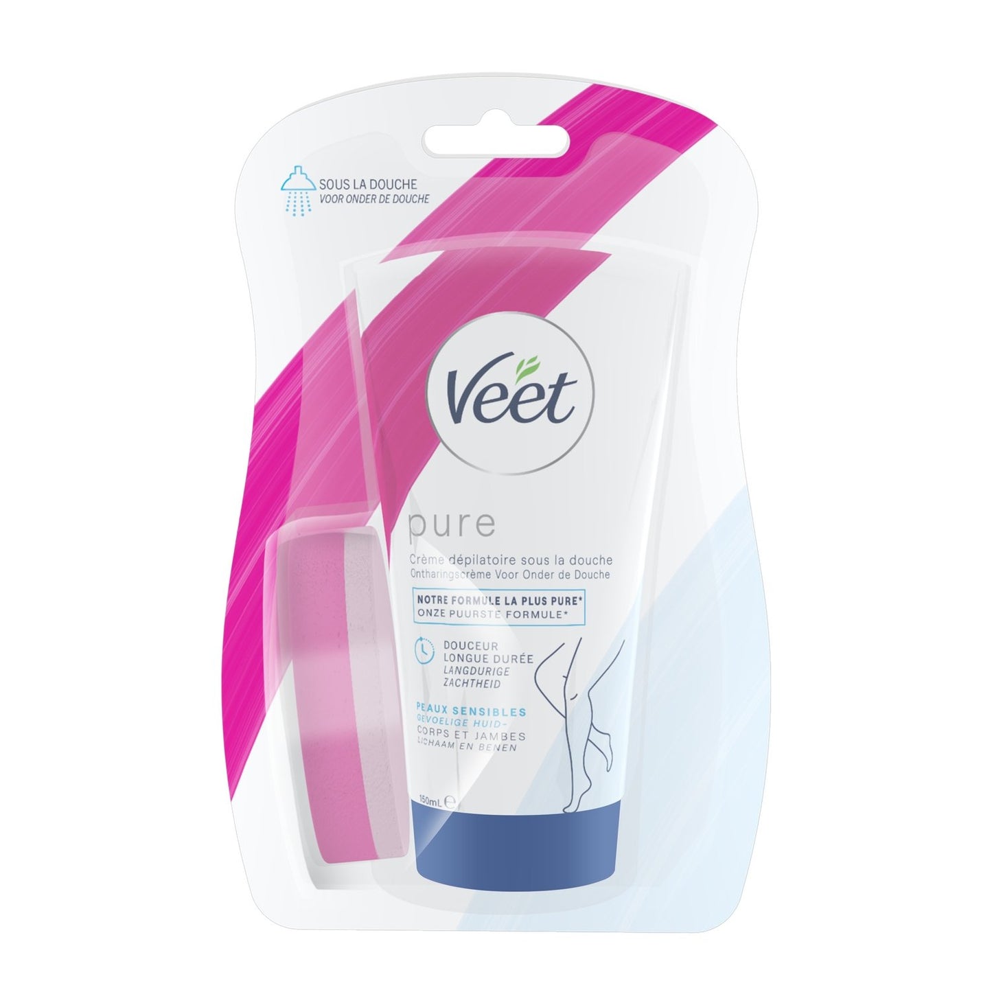 VEET In-Shower Hair Removal Cream for Sensitive Skin Aloe Vera Vitamin E