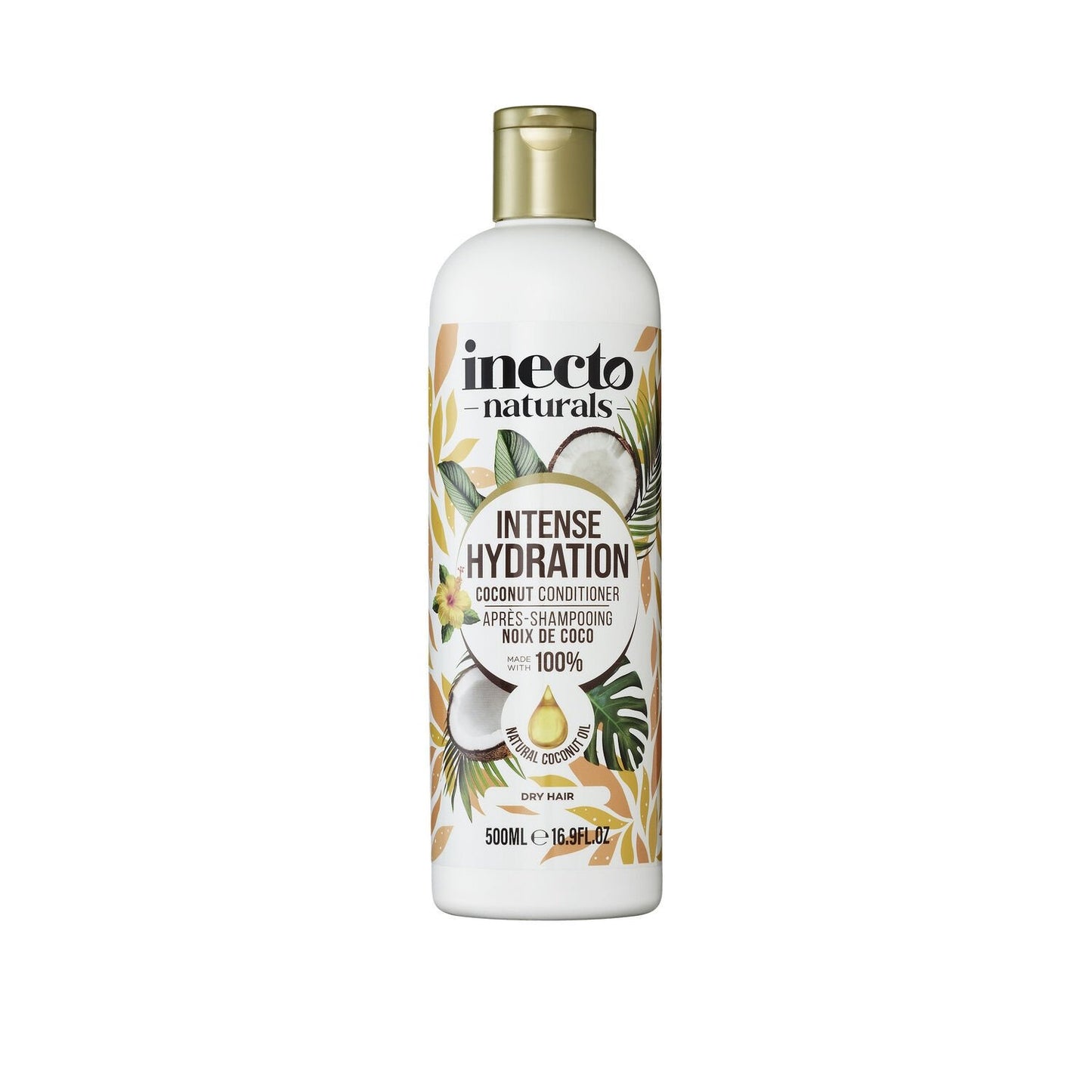 Après-Shampoing Nourrissant Cheveux Normaux à Secs Noix de Coco 90% Origine Naturelle INECTO NATURALS