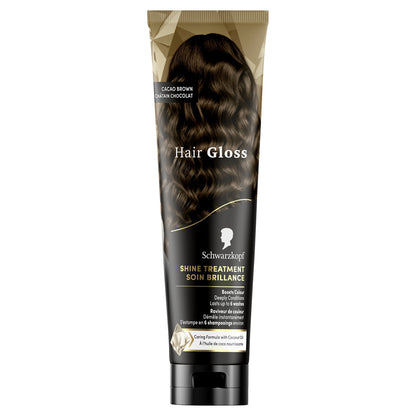 Coloration Semi-Permanente Châtain Chocolat Huile de Coco Soin Brillance Hair Gloss SCHWARZKOPF 
