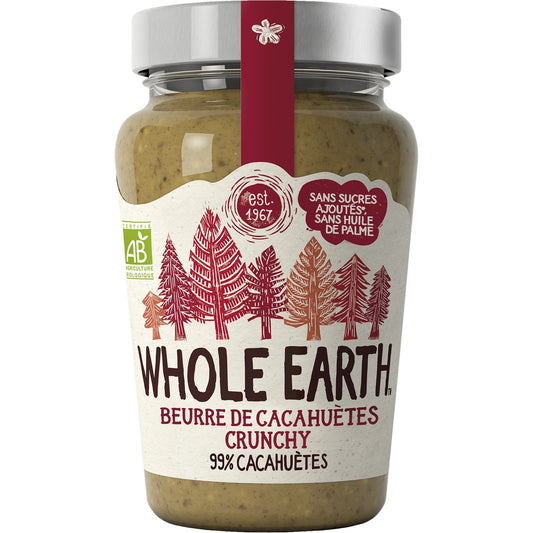 Beurre de Cacahuètes Bio WHOLE EARTH