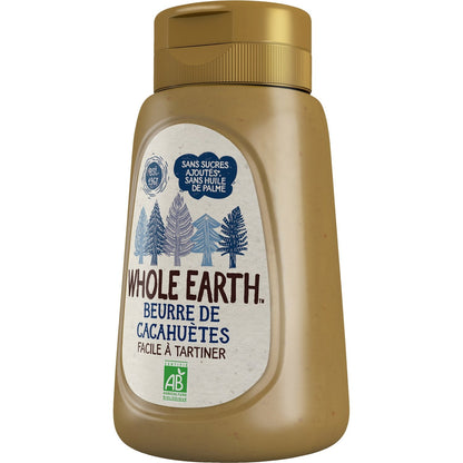Beurre de Cacahuètes Squeeze Bio WHOLE EARTH