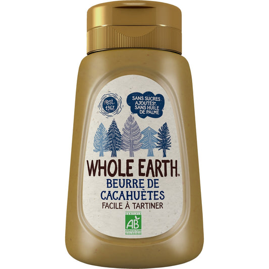 Beurre de Cacahuètes Squeeze Bio WHOLE EARTH