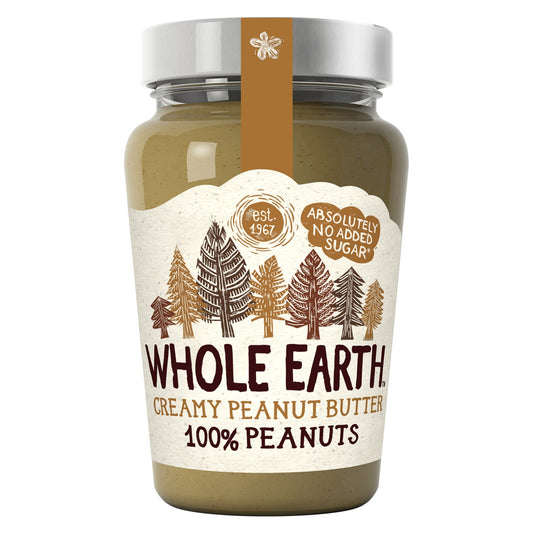 Beurre de Cacahuètes Sans Sucres Ajoutés Bio WHOLE EARTH 