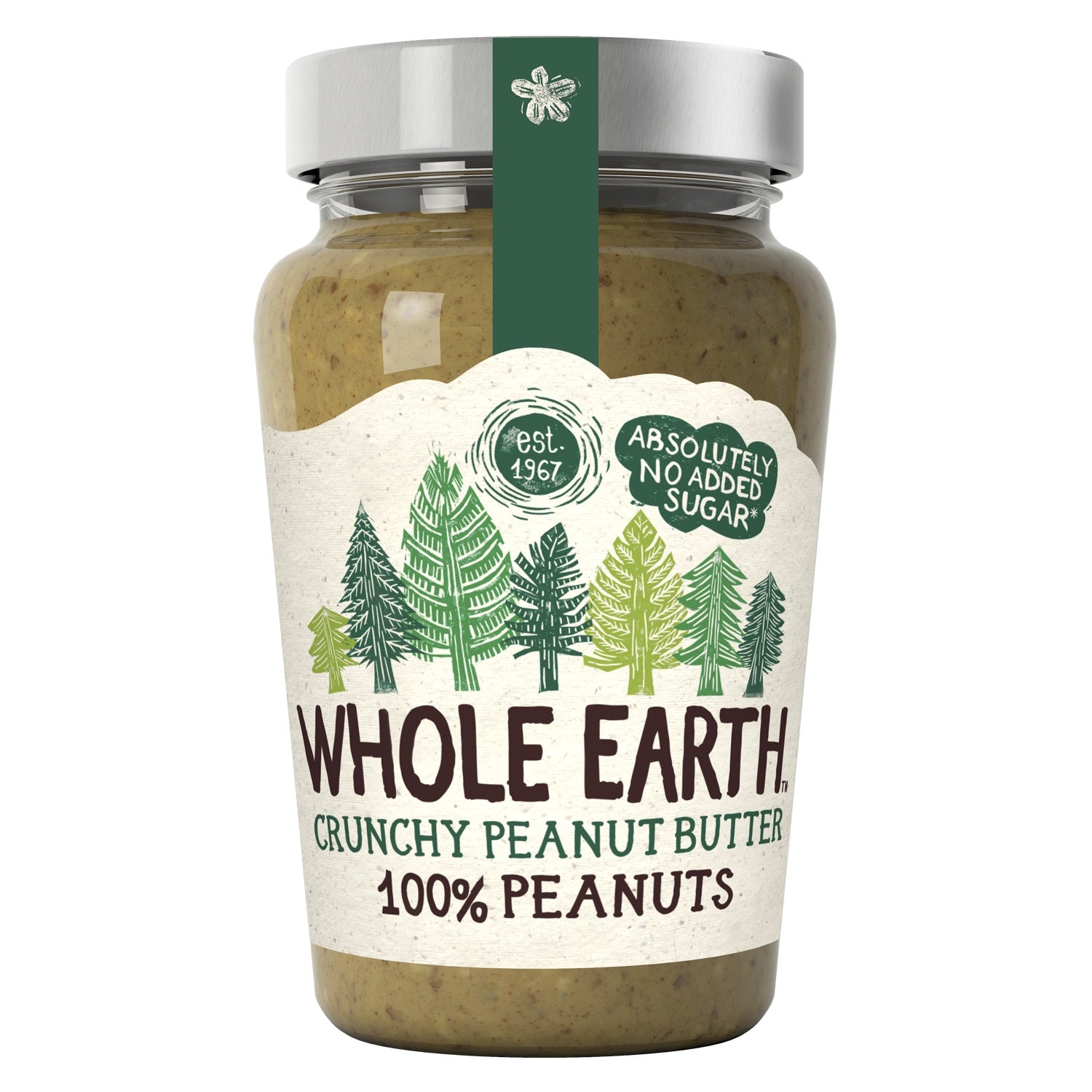 Beurre de Cacahuètes crunchy Bio WHOLE EARTH 