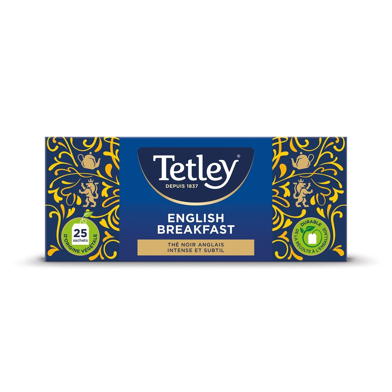 Thé Noir English Breakfast TETLEY la boite de 25 sachets - 50 g
