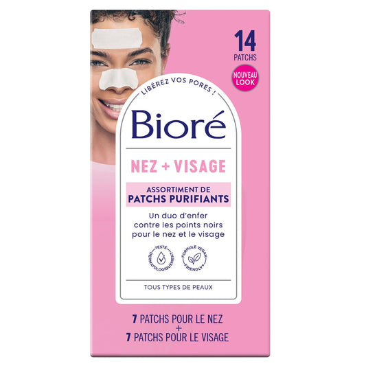 Patchs Assortiment Purifiants BIORE la boite de 14
