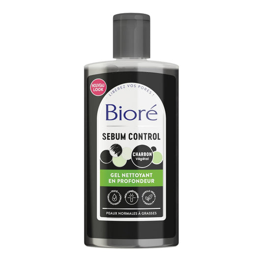 Gel Nettoyant au Charbon BIORE le flacon de 200 ml
