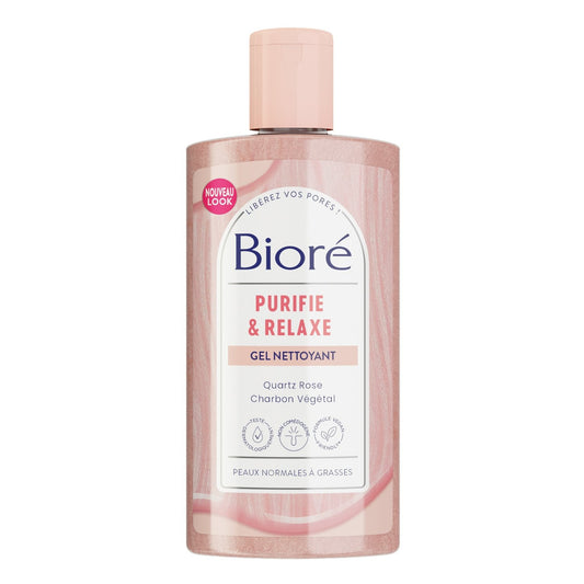Gel Nettoyant Rose Charbon BIORE