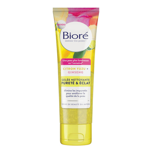 Gellée Nettoyante Pureté & Éclat au Citron Yuzu + Ginseng BIORE