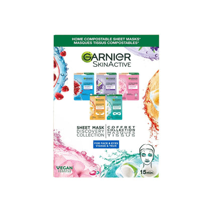 GARNIER Face and Eye Tissue Mask Discovery Set