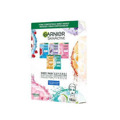 GARNIER Face and Eye Tissue Mask Discovery Set