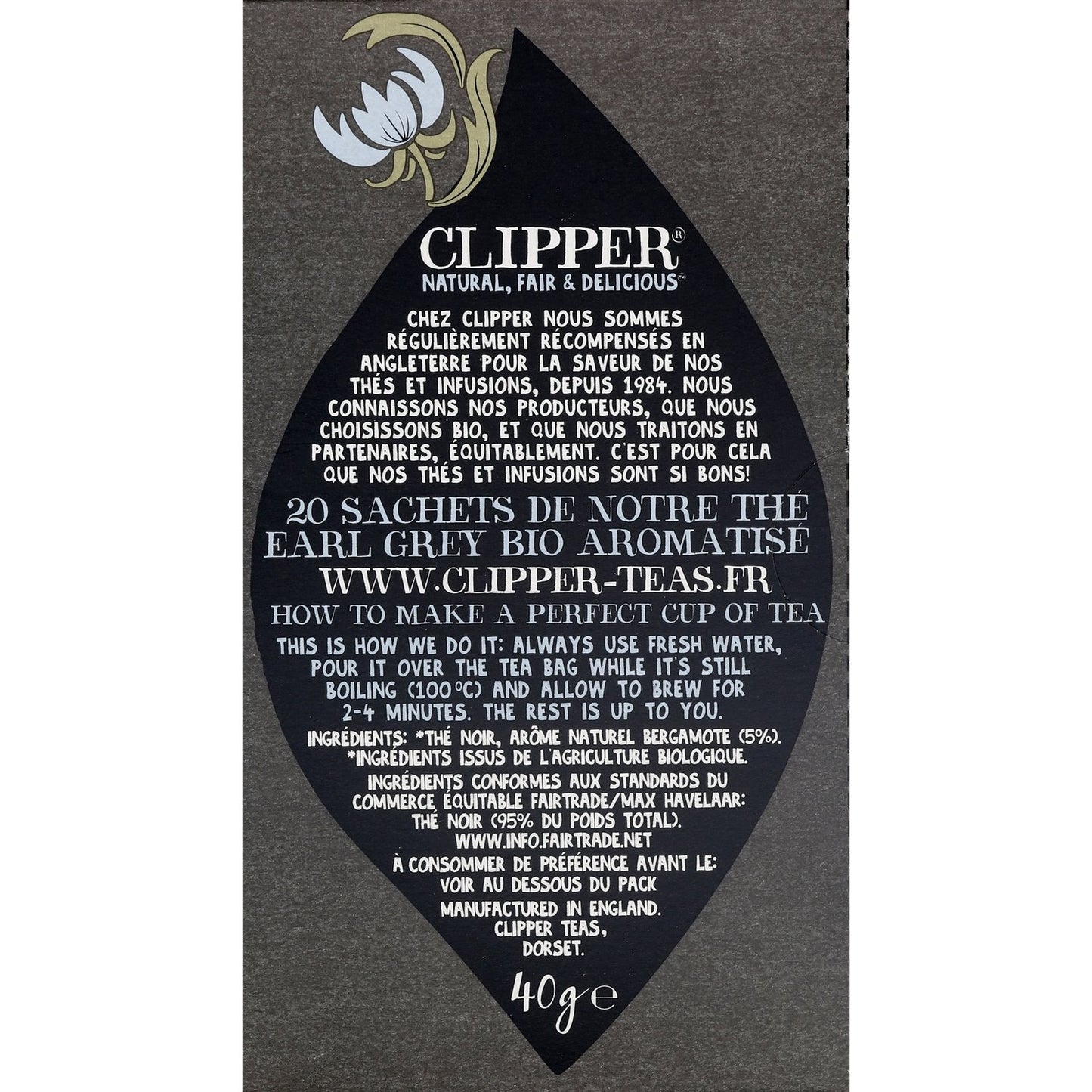 Thé Bio Earl Grey CLIPPER