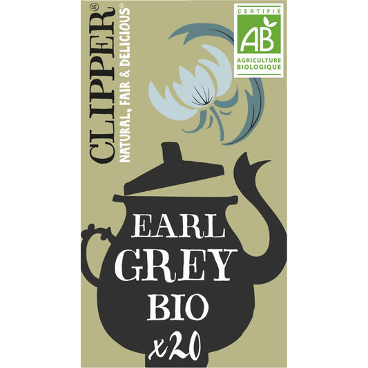 Thé Bio Earl Grey CLIPPER La boite de 20 sachets