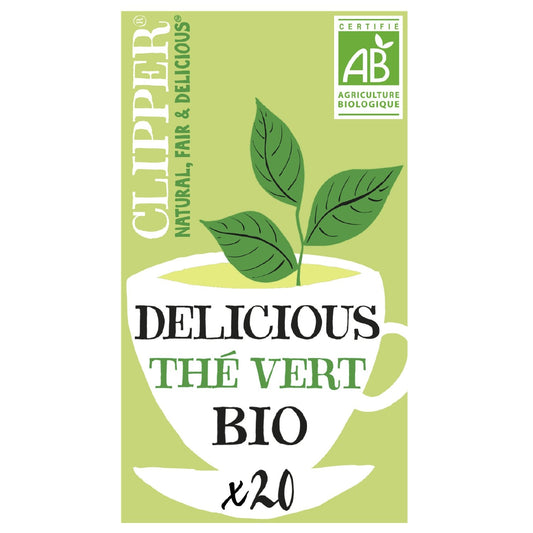 Thé Bio Vert CLIPPER La boite de 20 sachets - 35g