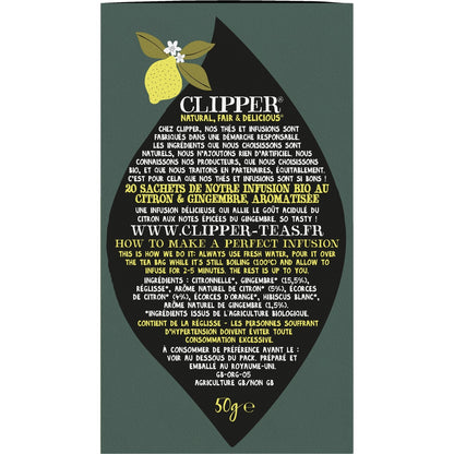 CLIPPER Lemon Ginger Infusion