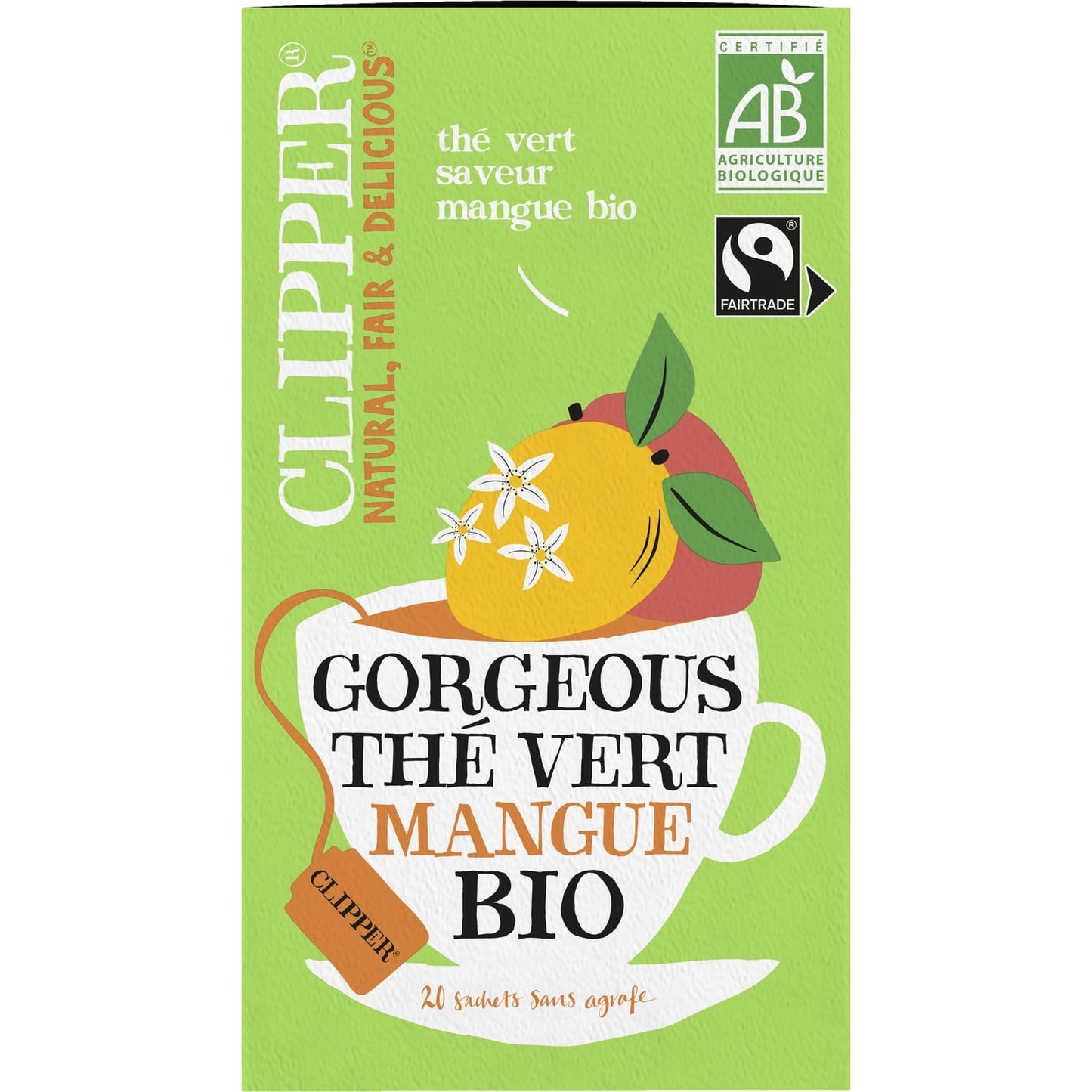 Thé Vert Mangue Bio CLIPPER 