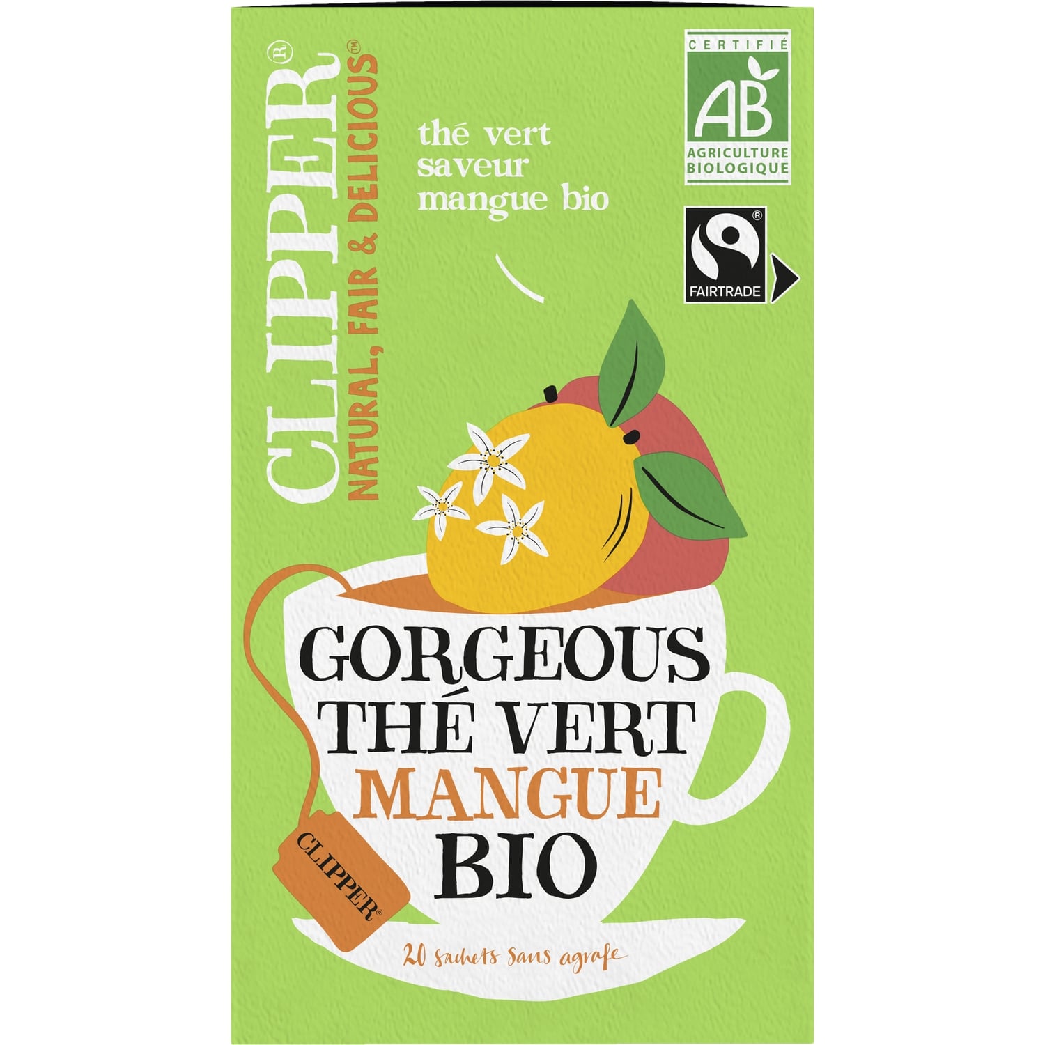 Thé Vert Mangue Bio CLIPPER 