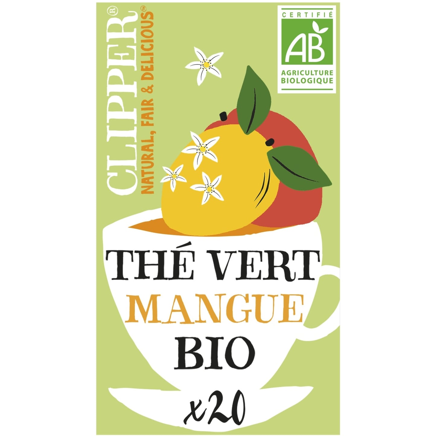Thé Vert Mangue Bio CLIPPER 