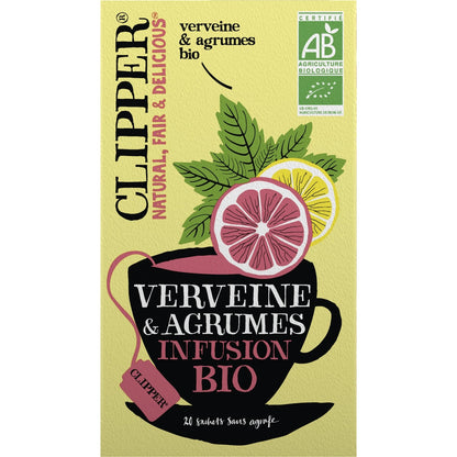 Infusion Verveine et Agrumes Bio CLIPPER 