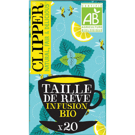 Infusion Bio Taille de Rêve CLIPPER La boite de 20 sachets