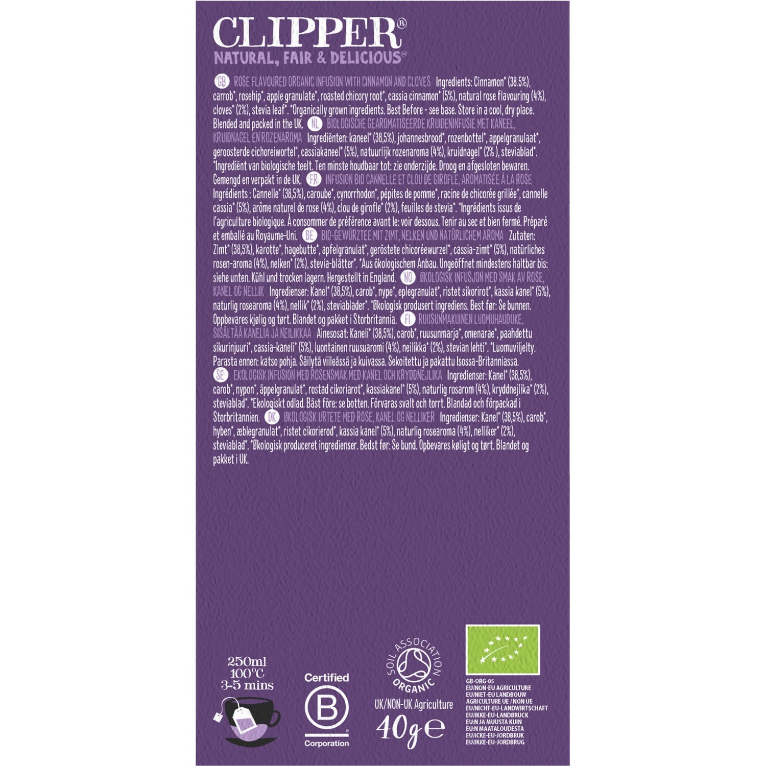 Infusion mille et une nuit bio CLIPPER 
