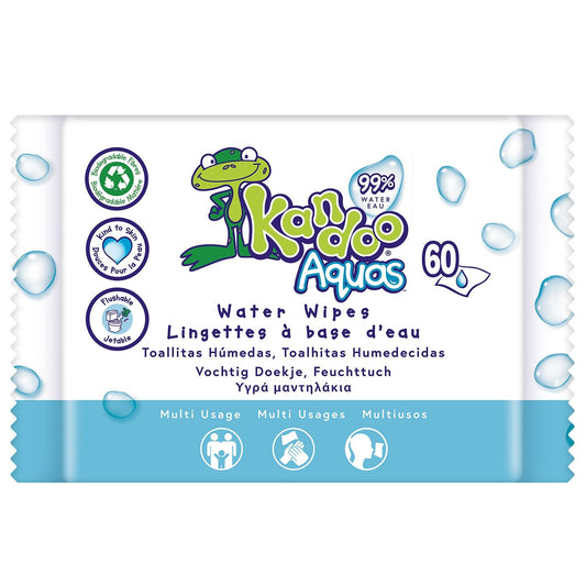 Lingettes Bébé Intimes 99% d'Eau KANDOO le paquet de 50 lingettes