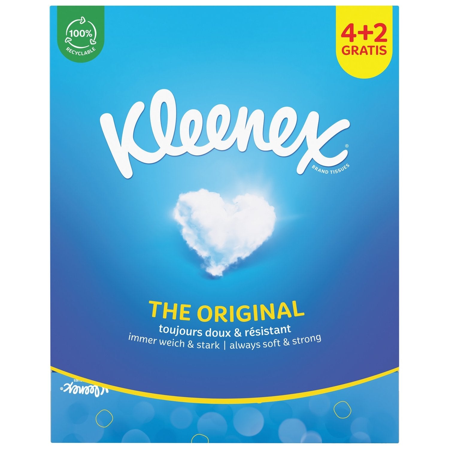 Mouchoirs Doux et Resistant KLEENEX le lot de 4+2