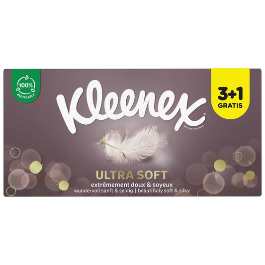 Mouchoirs Doux et Soyeux FSC KLEENEX le lot de 3+1