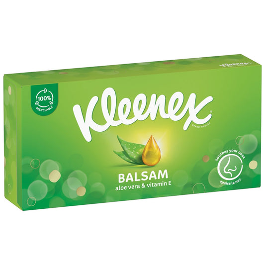 KLEENEX 3-Ply Balsam Aloe Vera and Vitamin E Recyclable Tissues