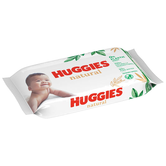 Lingettes Bébé Corps et Mains et Visage 99% d'Eau Pure HUGGIES