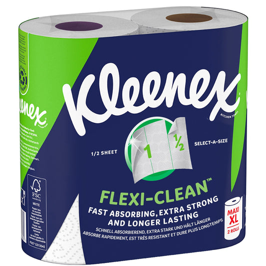 Essuie-Tout Demies Feuilles Maxi Flexi Clean Blanc KLEENEX