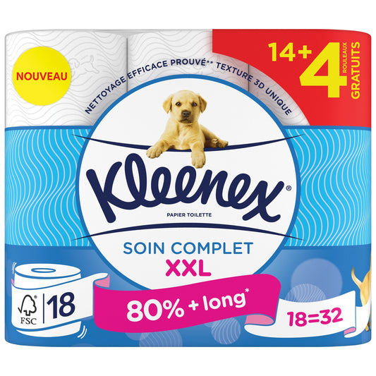 Papier Toilette Texture 3d Soin Complet XXL KLEENEX
