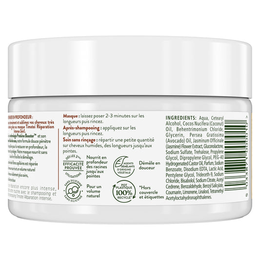 Masque pour Cheveux Réparation Intense TIMOTEI