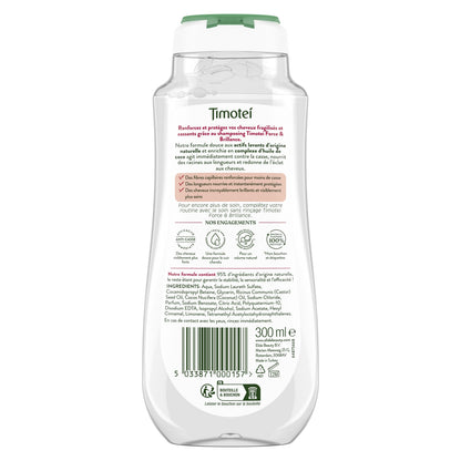 Shampoing Force Et Brillance pour Cheveux fragiles et cassants Huile de coco TIMOTEI 