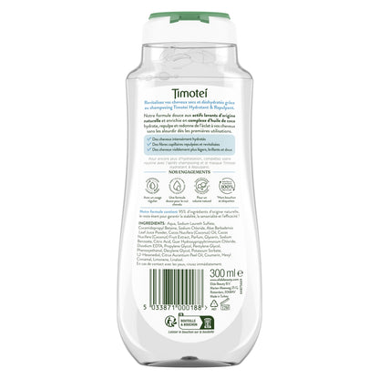 Shampoing Hydratant pour Cheveux secs et déshydratés Lait de Coco et Aloe Vera TIMOTEI 
