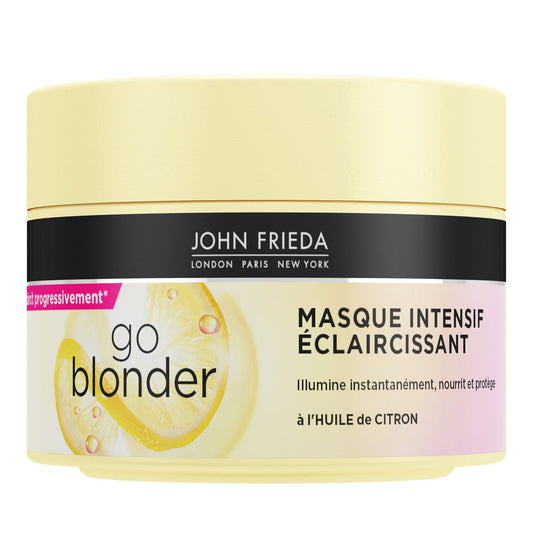 Masque Eclaircissant Go Blonder JOHN FRIEDA le pot de 250 ml