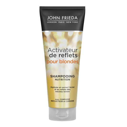 Shampoing Activateur de Reflets Cheveux Blonds JOHN FRIEDA le tube de 250 ml