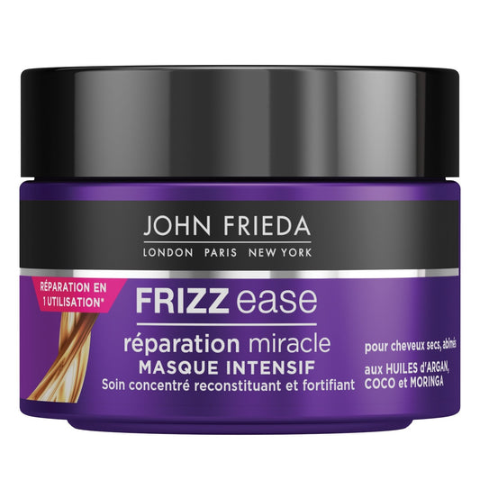 Masque Intensif Miraculous Recovery Cheveux Abîmés JOHN FRIEDA le pot de 250 ml