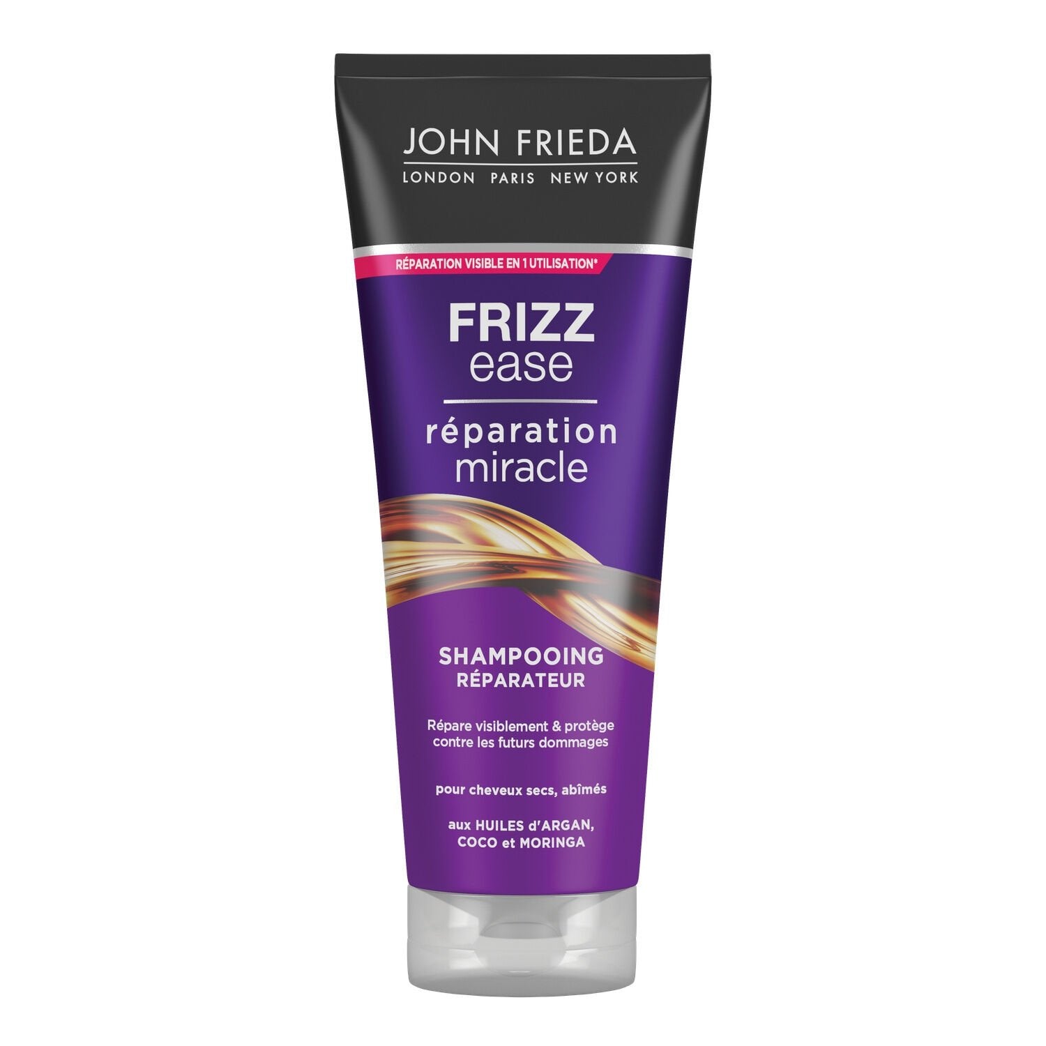 Shampoing Réparateur pour Cheveux Secs Abîmés aux Huiles d'Argan Coco et Moringa JOHN FRIEDA le tube de 250 ml