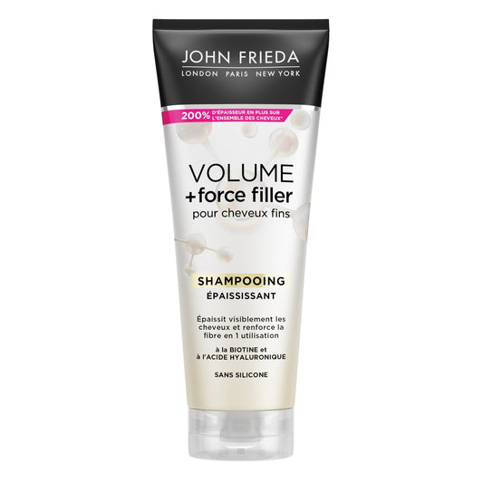Shampoing Épaississant Volume Cheveux Fins Biotine et Acide Hyaluronique JOHN FRIEDA le flacon de 250mL