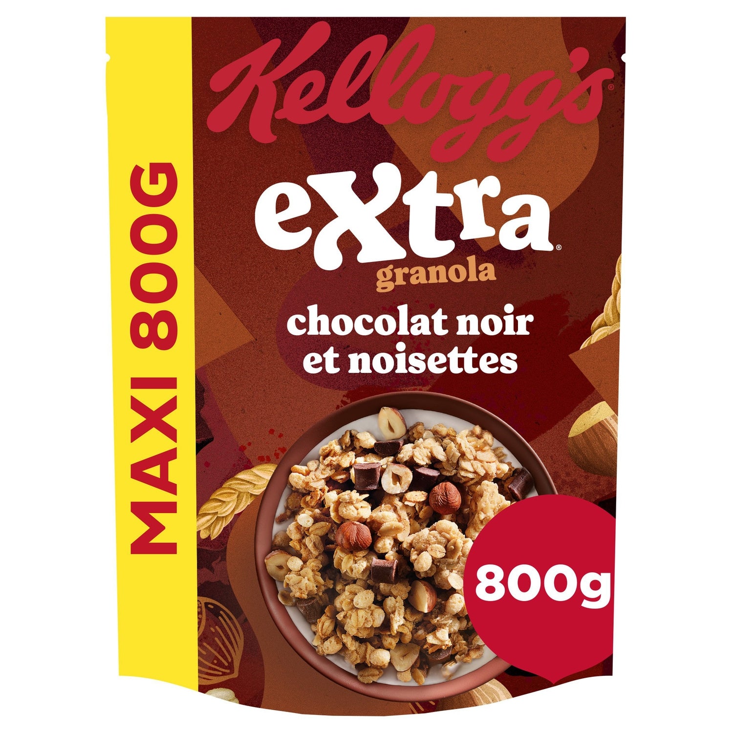 Céréales Extra Chocolat Noir Noisettes Grillées KELLOGG'S 