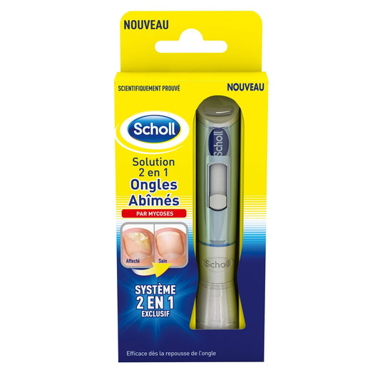Traitement Ongles Abîmés par Mycoses 2 en 1 SCHOLL la boite de 3,8 ml