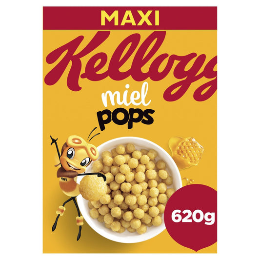 Céréales Miel Pops Miel KELLOGG'S la boîte de 620g