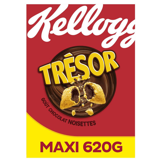 Céréales Trésor Chocolat Noisettes KELLOGG'S la boîte de 620g