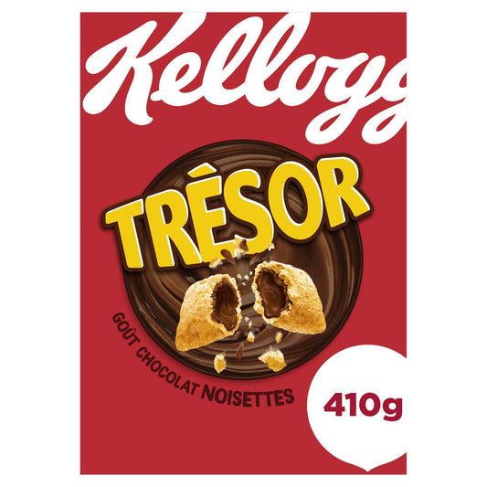 Céréales Trésor Chocolat Noisettes KELLOGG'S le paquet de 410g