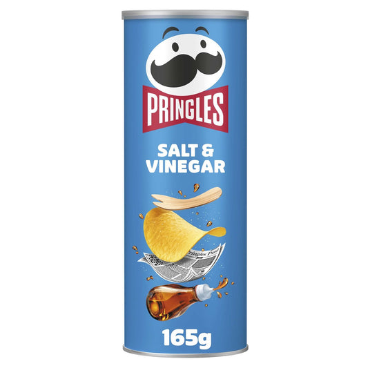Biscuits Apéritifs Sel et Vinaigre PRINGLES la boite de 165g