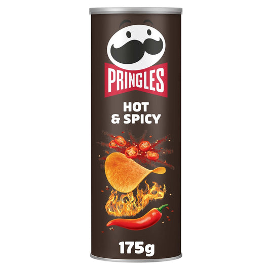 Pringles Hot &amp; Spicy Chips Tiles with Chili and Spice Flavor